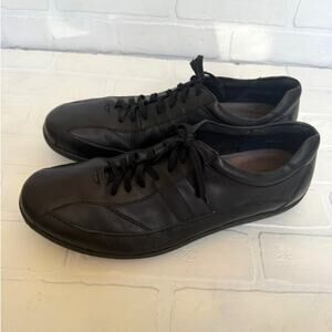 Born Men's Black Leather Lace up Comfortable Walking Casual Dress Shoes sz 14